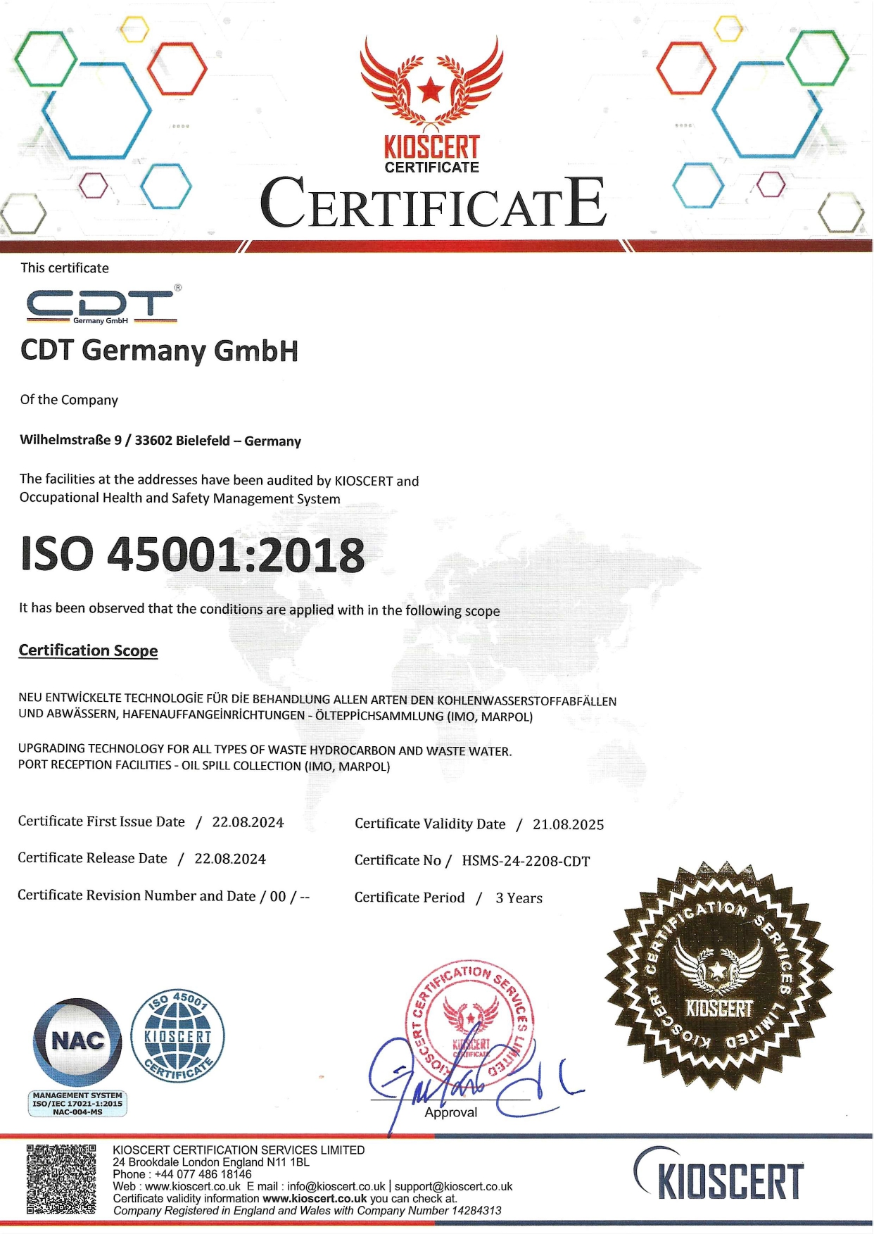 Our Certificates