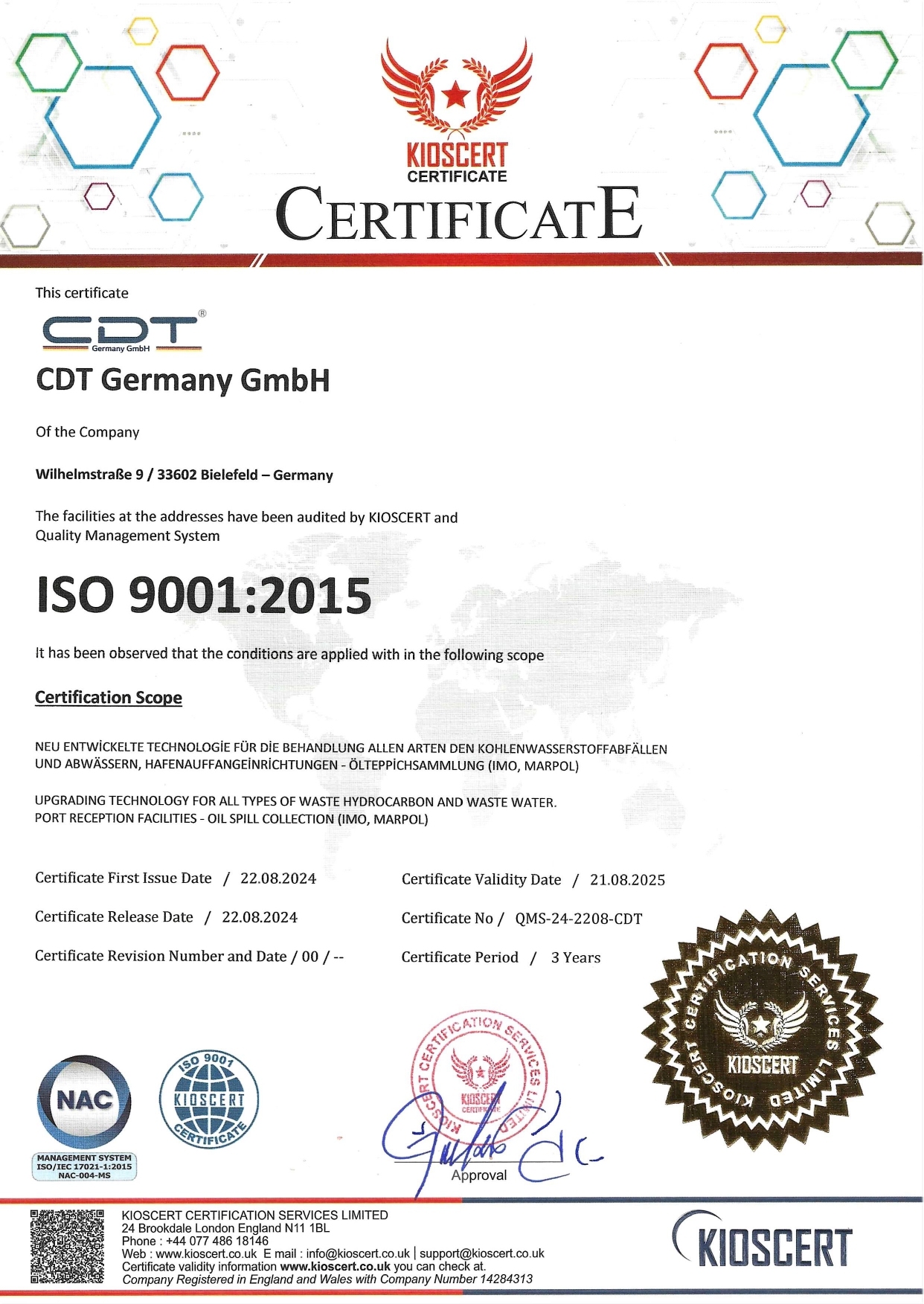 Our Certificates